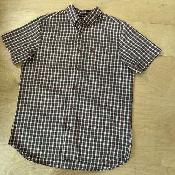 Fjallraven Ovik Shirt Medium Multicolor Short Sleeve Button Up Outerwear - Picture 8 of 8